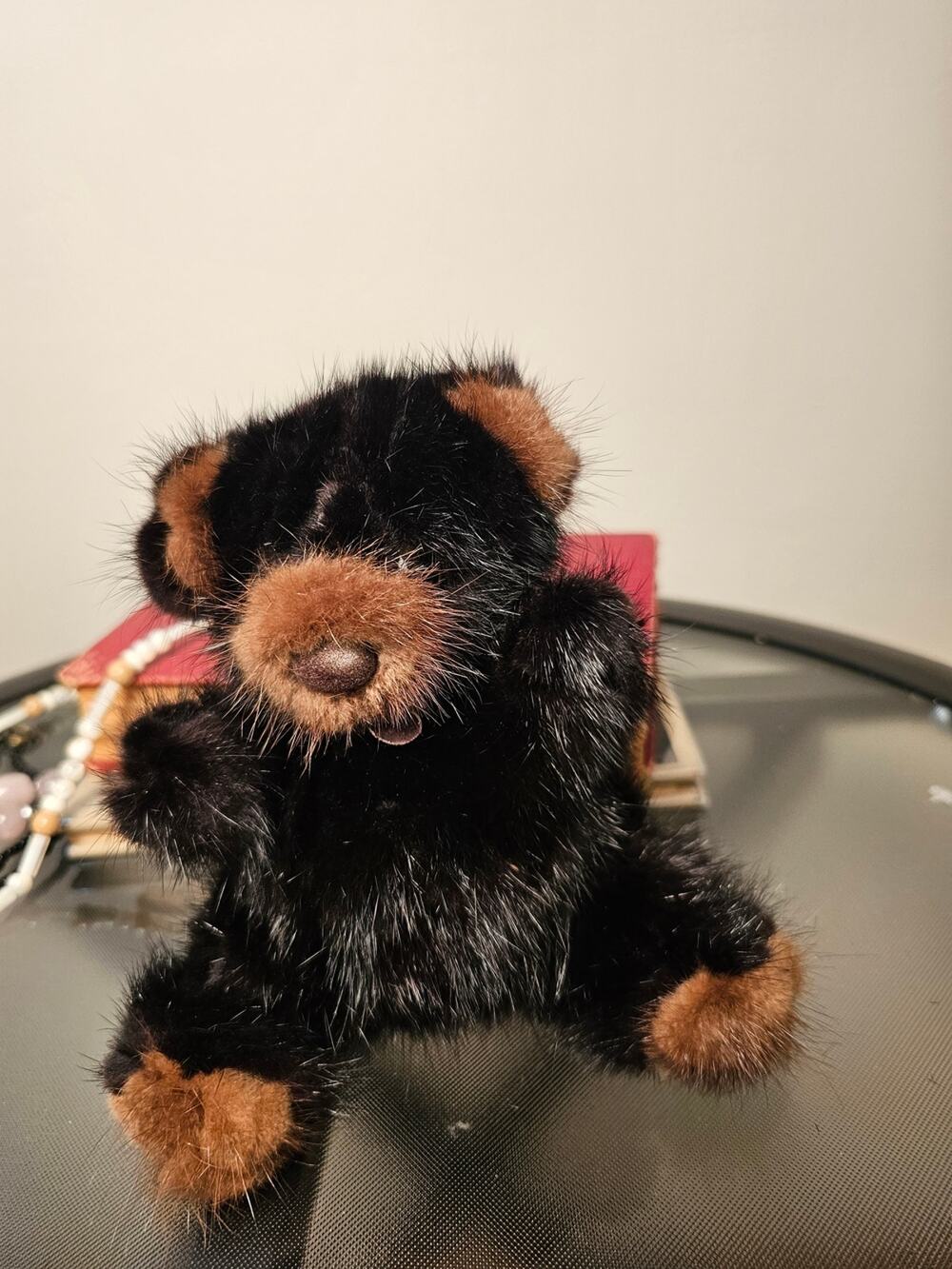 1982 MINK Rare Bear Black and Brown 6 Inch Teddy Bear
